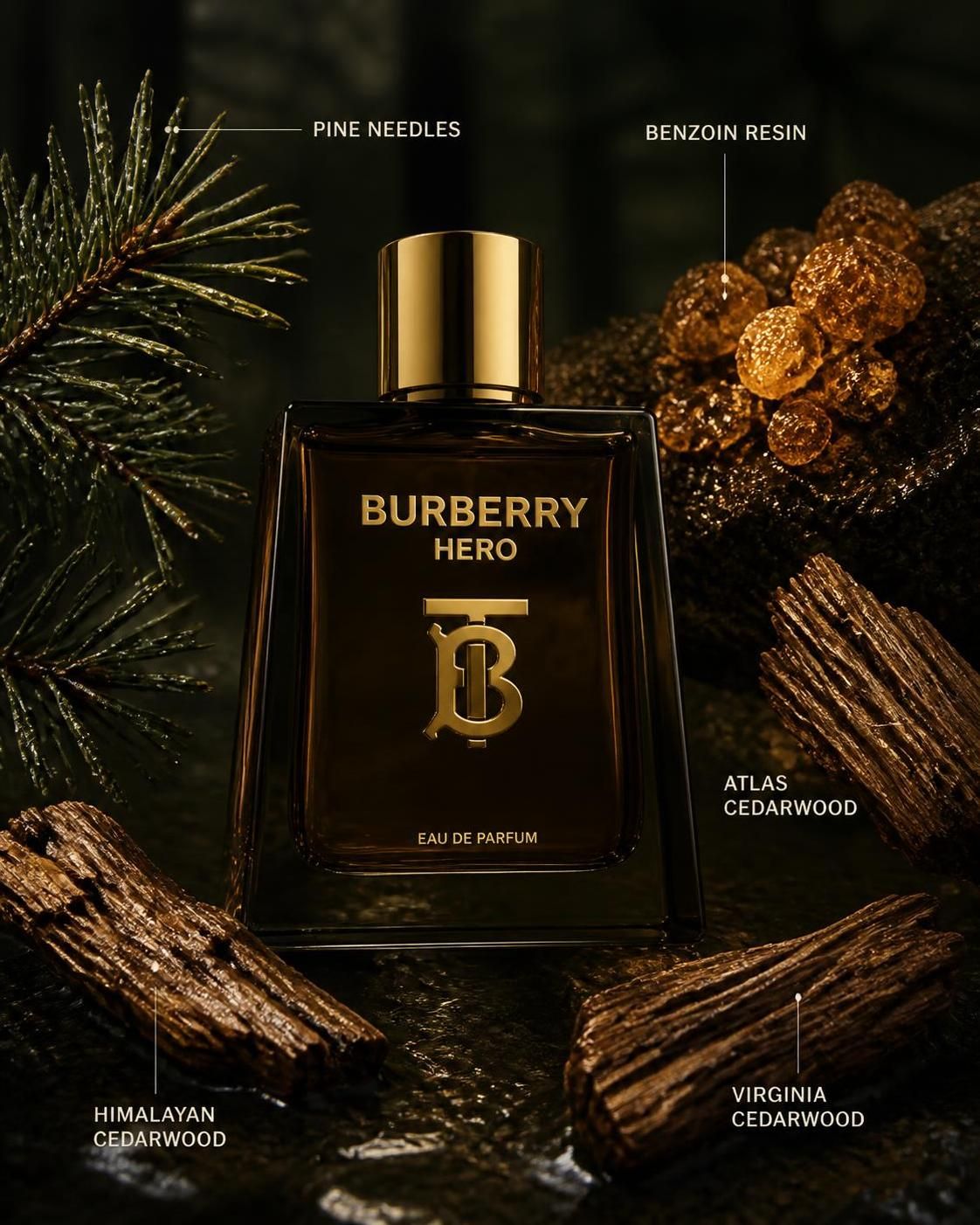 Burberry Hero MENS EDP 100mL (3.4FL OZ)