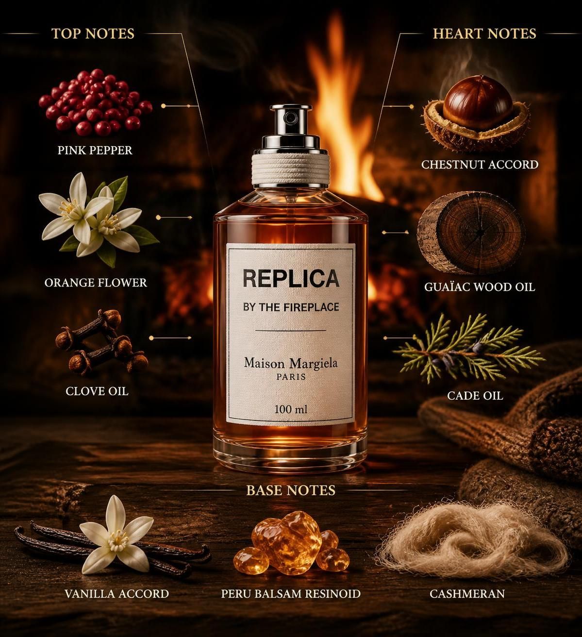 REPLICA BY THE FIREPLACE by MAISON MARGIELA EDT 100mL (3.4FL OZ)