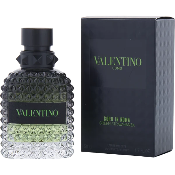 VALENTINO UOMO BORN IN ROMA GREEN STRAVAGANZA EDT MENS 100mL (3.4FL OZ)