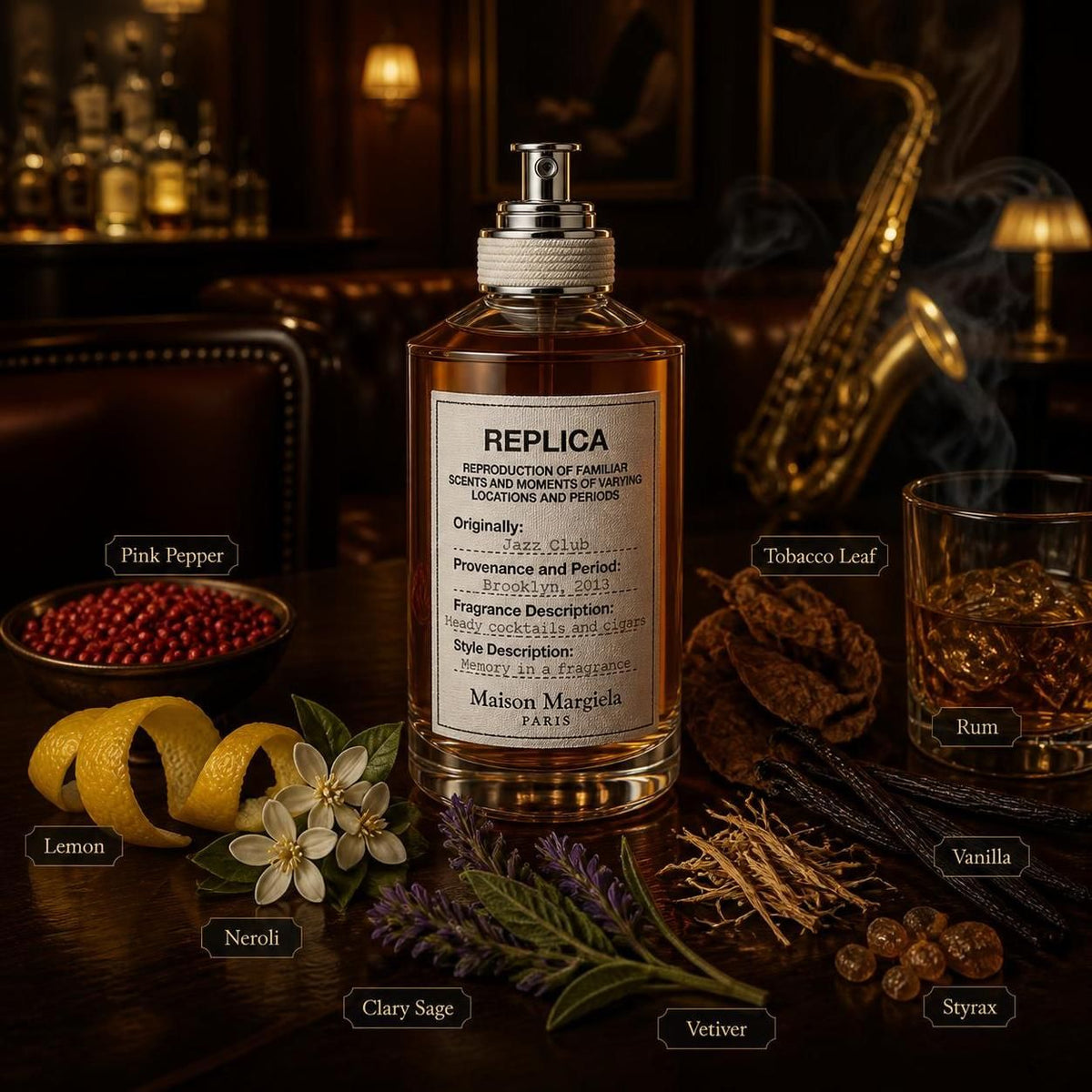 REPLICA JAZZ CLUB by MAISON MARGIELA EDT 100mL (3.4FL OZ)